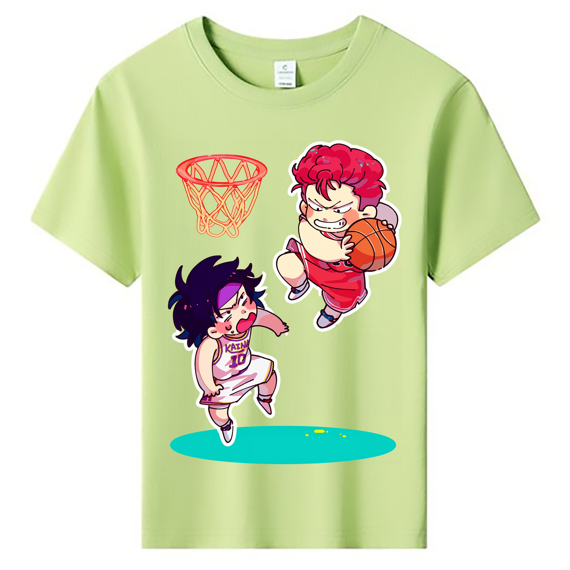 （画像用） SLAM DUNK／スラムダンク 綿100％キッズTシャツ（フロントプリント）
